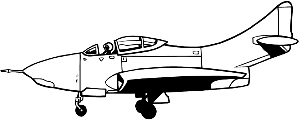 Jet fighter with open canopy showing pilot inside vinyl sticker. Customize on line.       Aeroplanes And Space Travel fighter jet 002-0102  